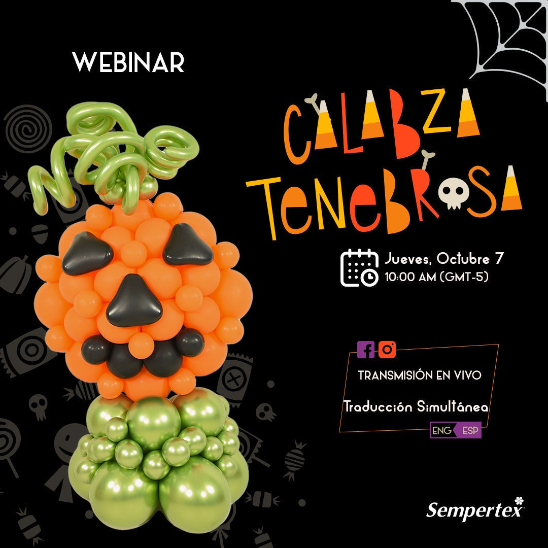 Invitación Webinar Calabaza Tenebrosa