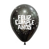 B2B GLOBO INFINITY® FELIZ CUMPLEAÑOS GALAXY SILK MEDIANOCHE