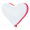 B2B GLOBO LATEX CORAZON FASHION SURTIDO DULCE ROJO- BLANCO-ROSADO