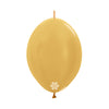 B2B GLOBO LATEX LINK-O-LOON® METAL DORADO