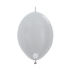 B2B GLOBO LATEX LINK-O-LOON® SATIN PLATA
