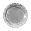 B2B PLATO METALIZADO CONFETTI PLATA