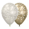 B2B GLOBO INFINITY® FELIZ CUMPLEAÑOS CONFETTI SILK SURTIDO II