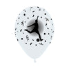 B2B GLOBO LATEX REDONDO INFINITY® JUGADAS FUTBOL  FASHION BLANCO