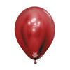 B2B GLOBO LATEX REDONDO REFLEX CRISTAL ROJO