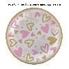 DECORACIÓN VITRINAS CORAZONES BRILLANTES