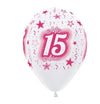 B2B GLOBO LATEX REDONDO INFINITY® MIS 15 AÑOS SATIN PERLA