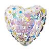 B2B GLOBO METALIZADO WELCOME BABY STARS