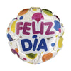 B2B GLOBO METALIZADO FELIZ DIA POLKA